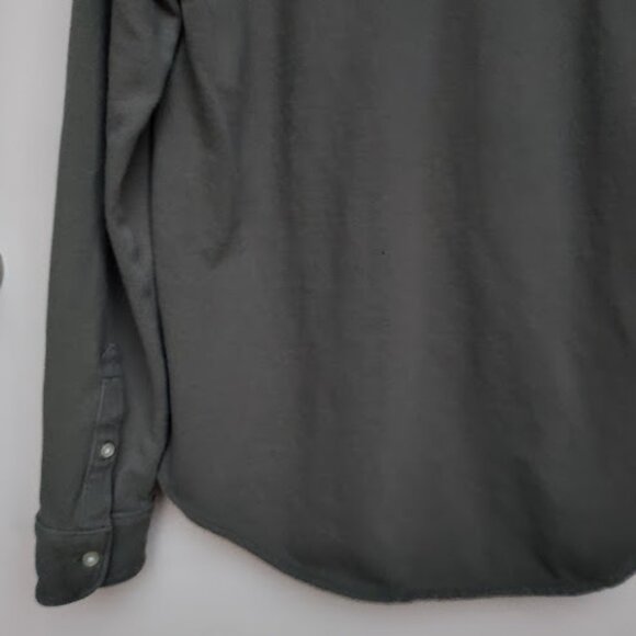 EVERLANE Mens Green Organic Cotton Long Sleeve Pique Button Down Casual Shirt S - Picture 9 of 14